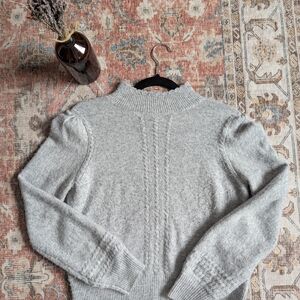 Elegant Gray Turtleneck Sweater for Women